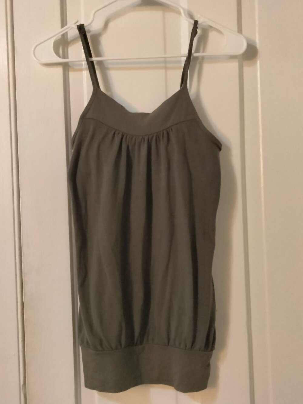 Xhilaration Cami, Shelf Bra, Olive Green, Y2K